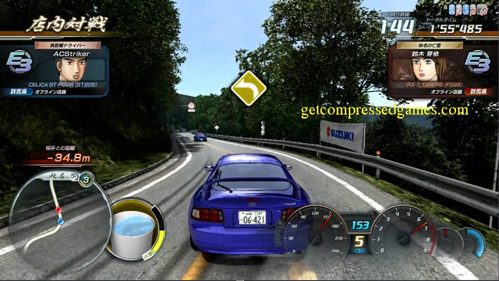 Initial D Gameplay