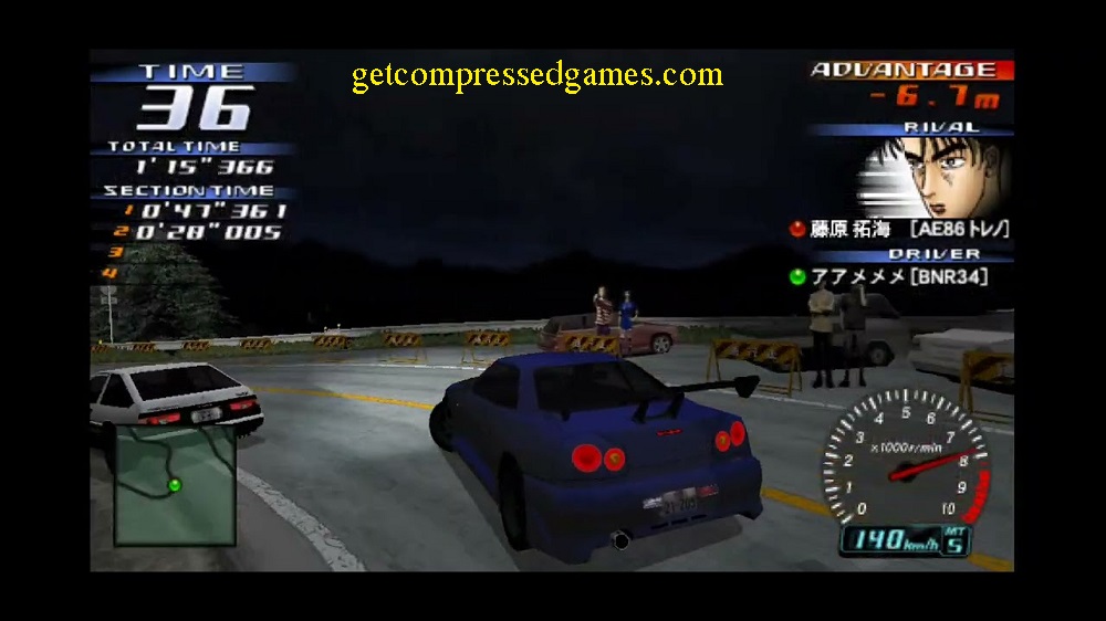 Initial D Gameplay