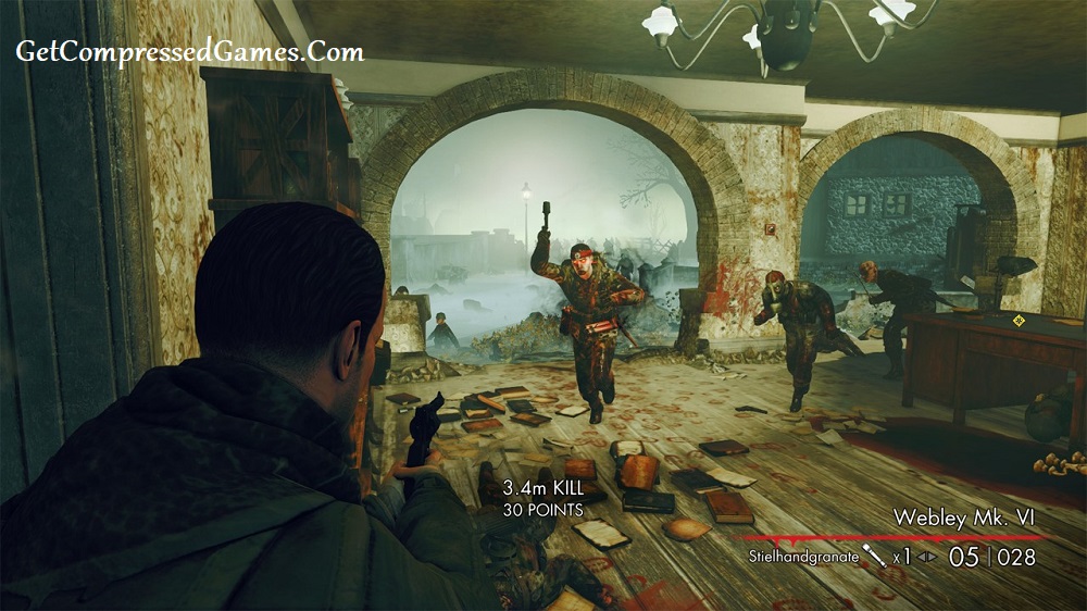 Sniper Elite Nazi Zombie Army Gameplay